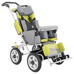 Кресло-коляска инвалидное прогулочное Рейсер RCR, р-р 2, цвет STEEL в расширенной комплектации.